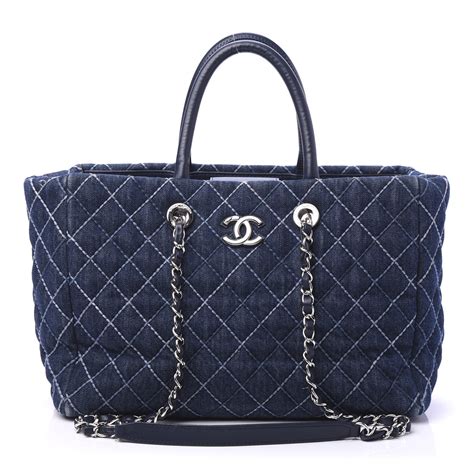 chanel shopper tote vintage|chanel denim shopping tote.